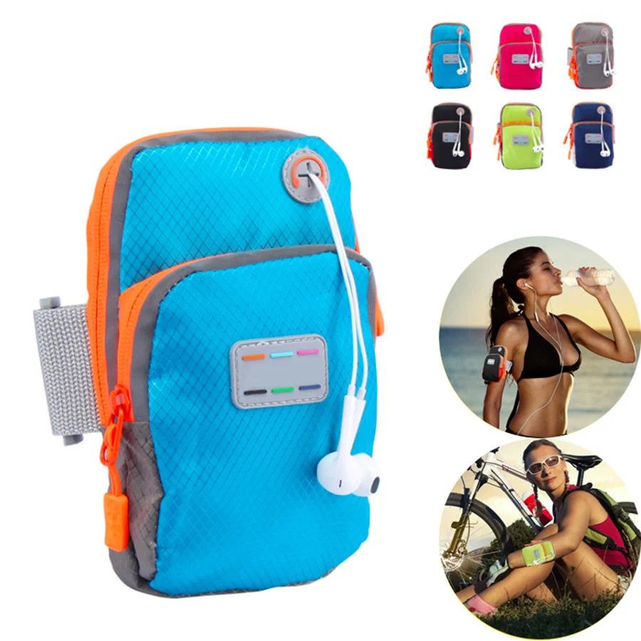 Outdoor Sport Men Women Walking Running Wrist Pouch Arm bags Waterproof