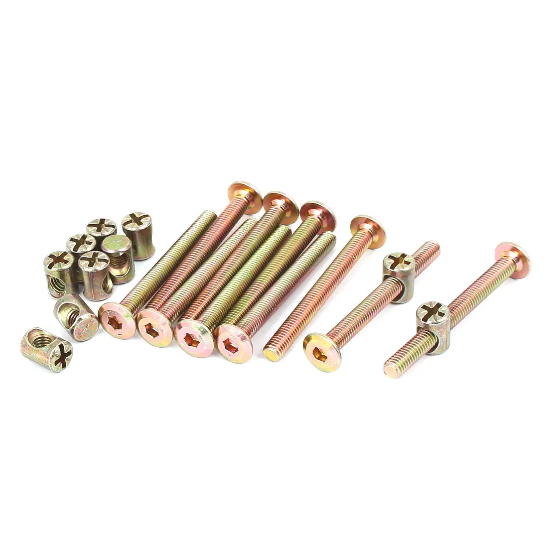

UXCELL M6 X 60Mm Hex Key Drive Socket Cap Furniture Bolt W M6 X 13Mm Barrel Nut 10 Set