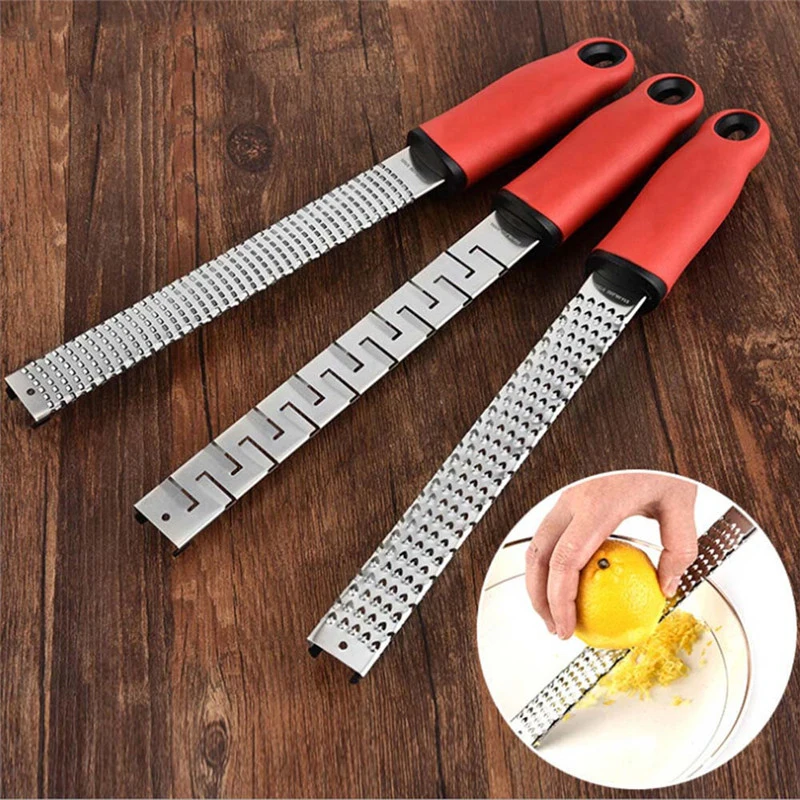 

Multifunctional Stainless Steel Cheese Grater Kitchen Tools Chocolate Butter Knife Lemon Zester / Non-slip Handle & Sturdy Blade