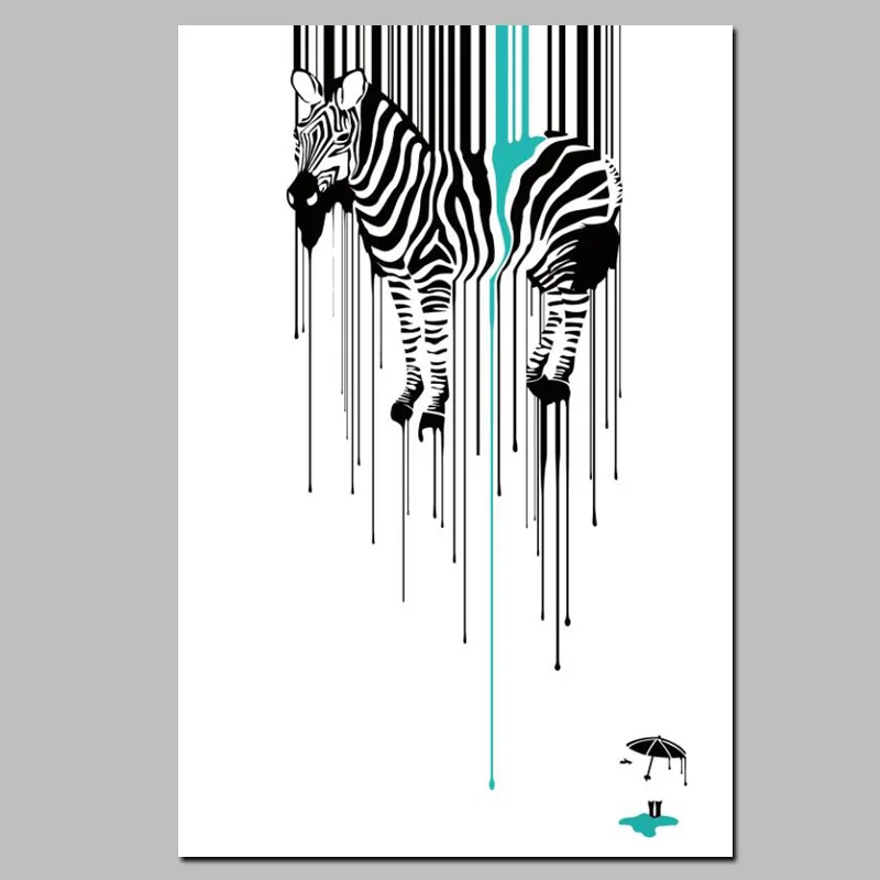 HD Print Abstract Zebra Design Abstract Oil Painting on Canvas Poster Modern Wall Picture or Living Room Sofa Cuadros Decorative (3)