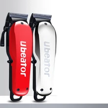 Парикмахерская красная Серебряная машинка для стрижки волос 100-240 в перезаряжаемая электрическая машинка для стрижки волос Машинка для стрижки волос Беспроводная