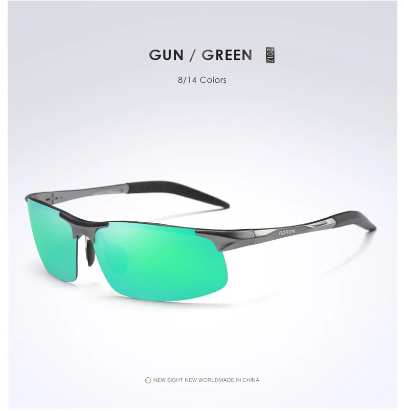 AORON, мужские Поляризованные алюминиевые солнцезащитные очки, HD очки для мужчин, для вождения, lunette de soleil homme zonnebril mannen oculos masculino