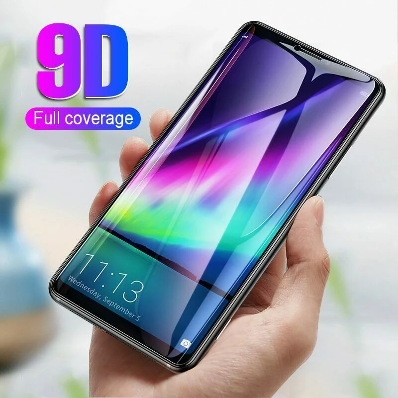 Защитное закаленное стекло 9D для Huawei Mate 20 P20 Lite Pro Honor 8x 7a Nova 3 4|Защитные стёкла и