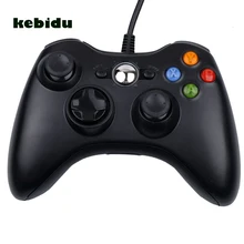 Kebidu пара USB проводной джойстик геймпад черный белый контроллер для microsoft игровой системы ПК ноутбук для Windows 7