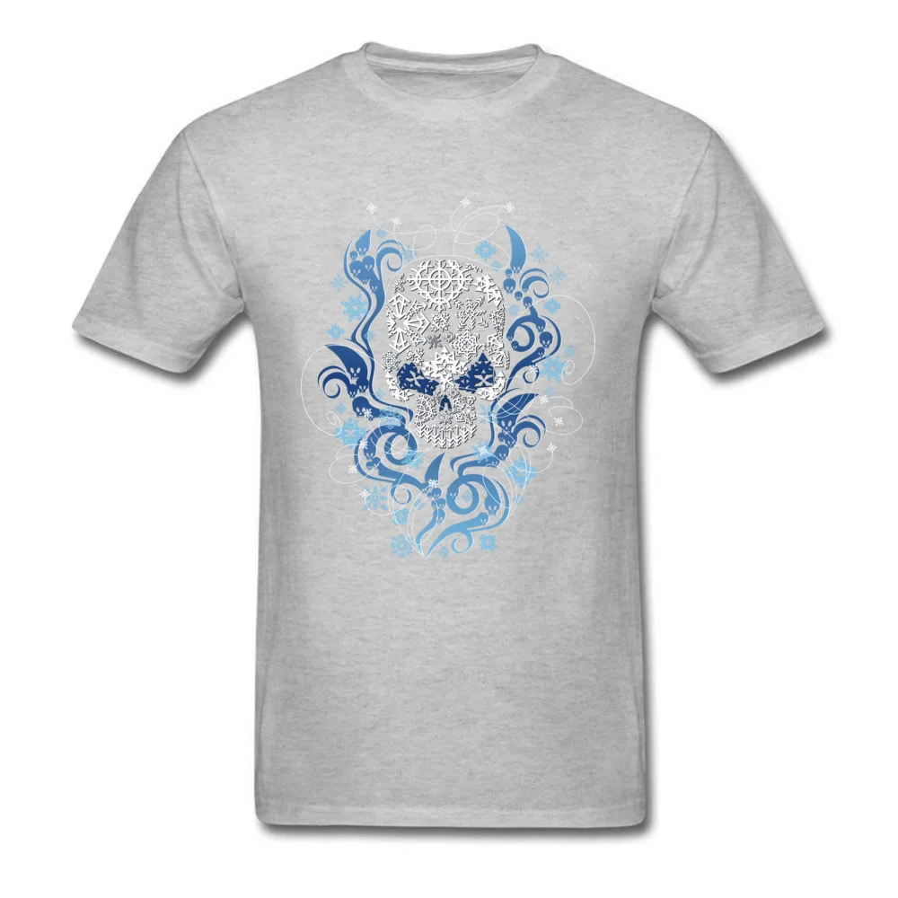 Cold Custom Short Sleeve Tops Shirt NEW YEAR DAY O Neck All Cotton Mens Top T-shirts Custom T-shirts Newest Wholesale Cold grey