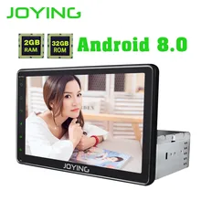 JOYING 2GB 32GB GPS Navigation Universal Single DIN 8 Android 8 0 Car Radio Stereo Head