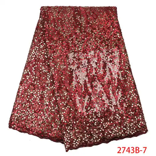 Nigeria lace fabric high quality lace swiss cotton lace african cotton lace for women dresses KS2745B-4 - Цвет: Picture 7