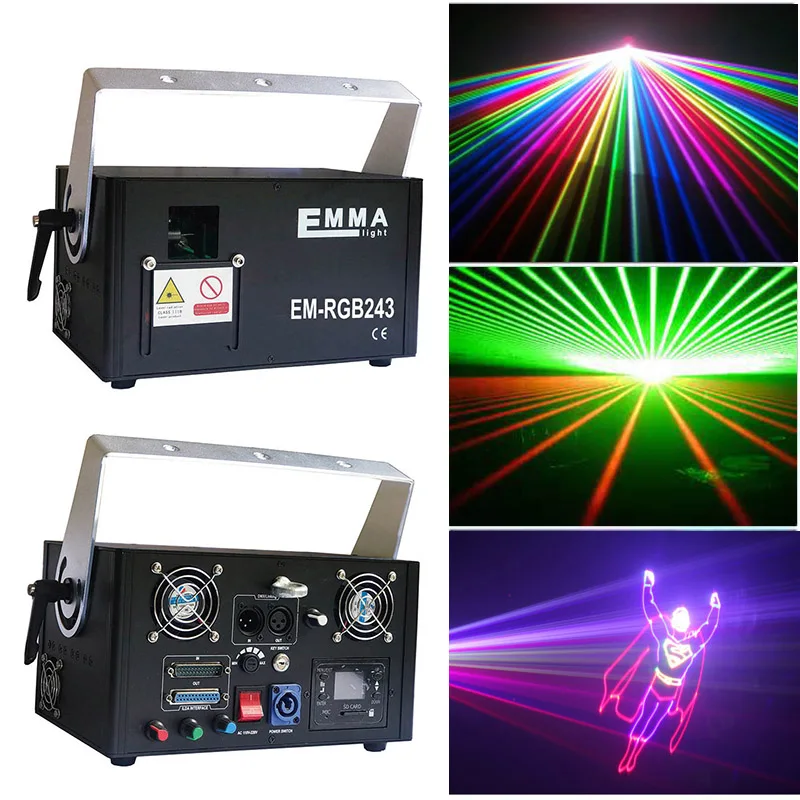 

New High Power 2w rgb dmx ILDA sd card Lazer Show Light /music fashion laser show system/disco dj 3d laser lighting