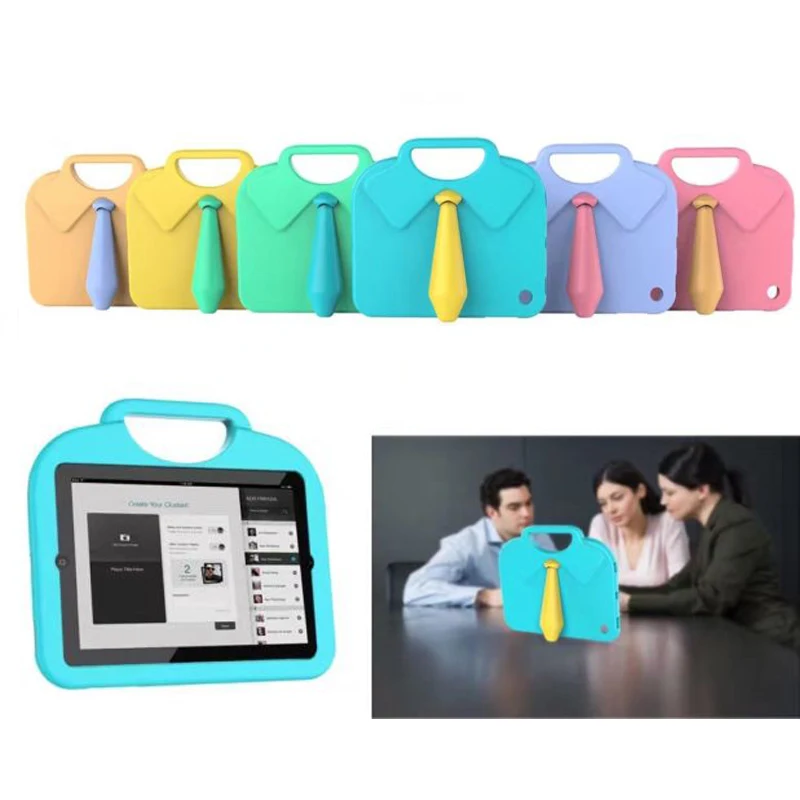 

For i Pad Mini 2 3 4 5 6 Pro 9.7 Air Kids Shockproof Carton Cloth Protective Case Cover For Samsung P3200 UM