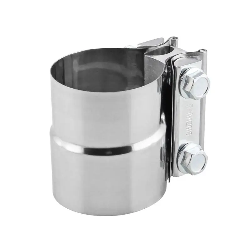 

1PC 2.5Inch Stainless Steel Butt Joint Band Exhaust Clamp Sleeve Coupler
