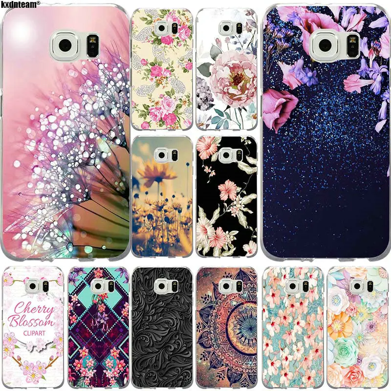 

Flowers Cherry Rose Daisy Soft TPU Silicon Phone Case Cover for Samsung Galaxy S2 S3 S4 S5 Mini S6 S7 S8 S9 Edge Plus Coque Bags