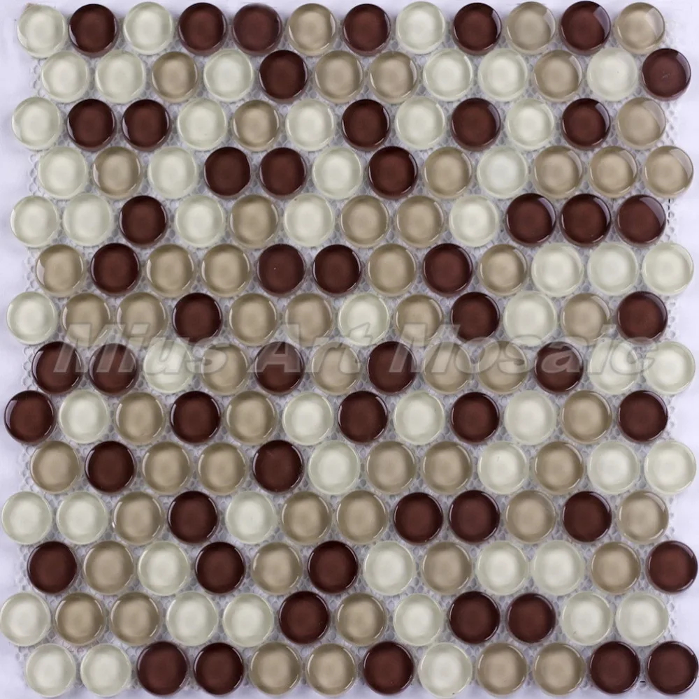 Online kopen wholesale glasmozaïek cirkels uit china ... Keuken muur rode kleur