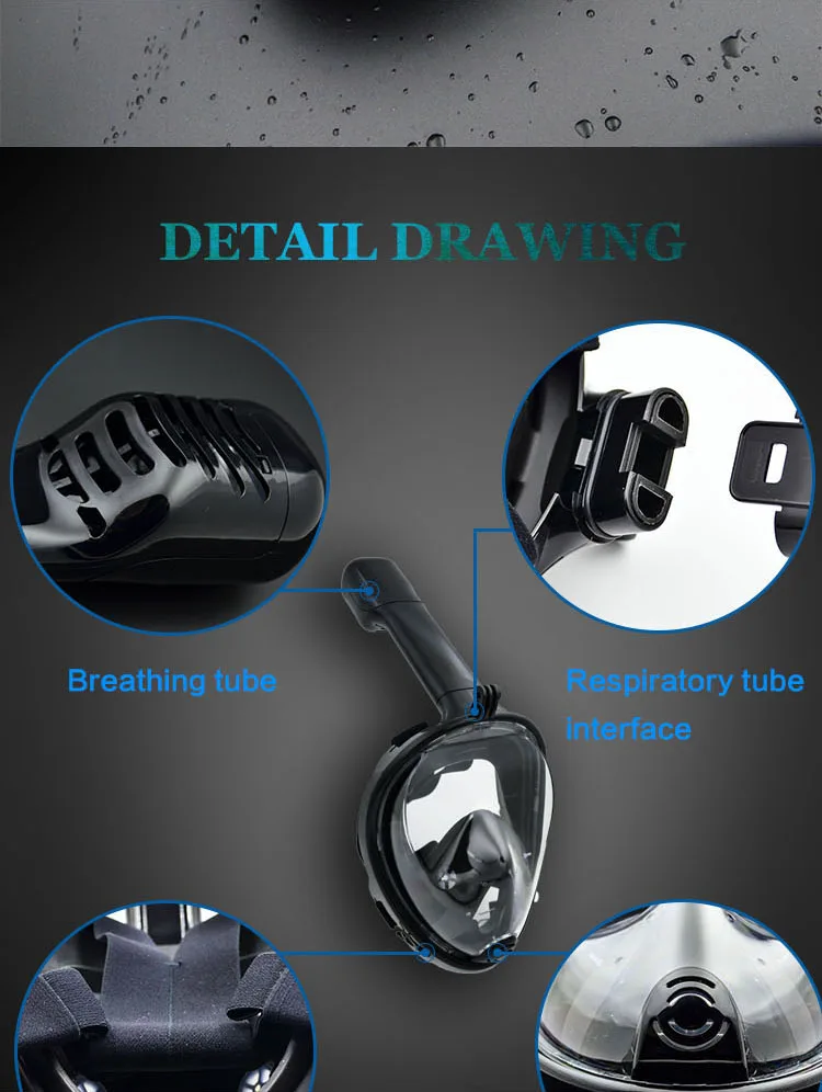 2019 السباحة الغوص الغوص كامل الوجه قناع سطح الغوص ل Gopro L/XL (الكبار نوع) و S/M (الطفل نوع) 2019 السباحة الغوص الغوص كامل الوجه قناع سطح الغوص ل Gopro L/XL (الكبار نوع) و S/M (الطفل نوع)