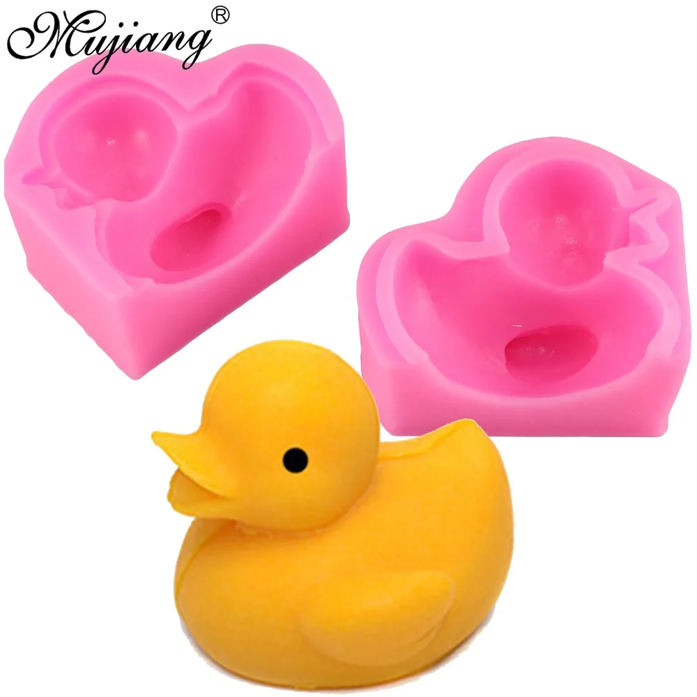 

Mujiang 3D Duck Silicone Candle Mold Fimo Clay Soap Molds Fondant Cake Decorating Tools Gumpaste Chocolate Moulds Kitchen Baking