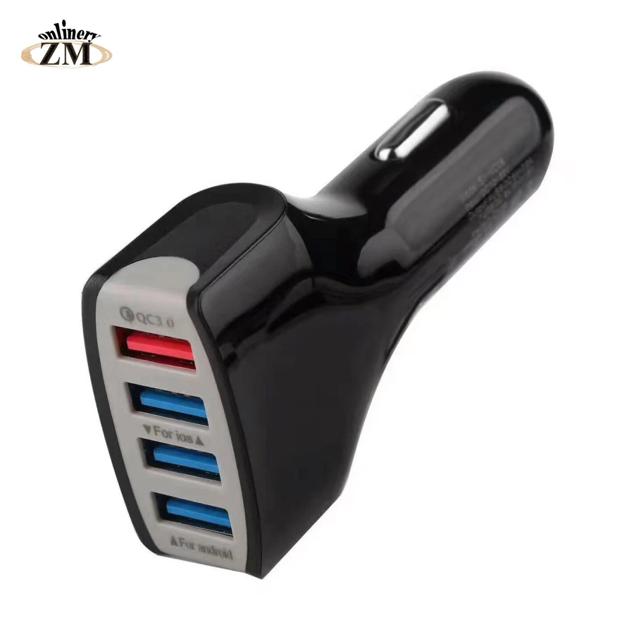 Quick Charger 3.0 Car Charger Adapter QC 3.0 Fast Charging Car charger 4 USB Car Mobile Phone Charger for samsung note 9 S8 S9