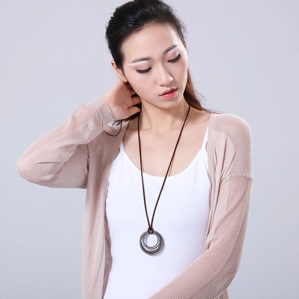 Колье ожерелье Для женщин jewelry Макси ожерелья и кулоны Винтаж длинные Цепочки