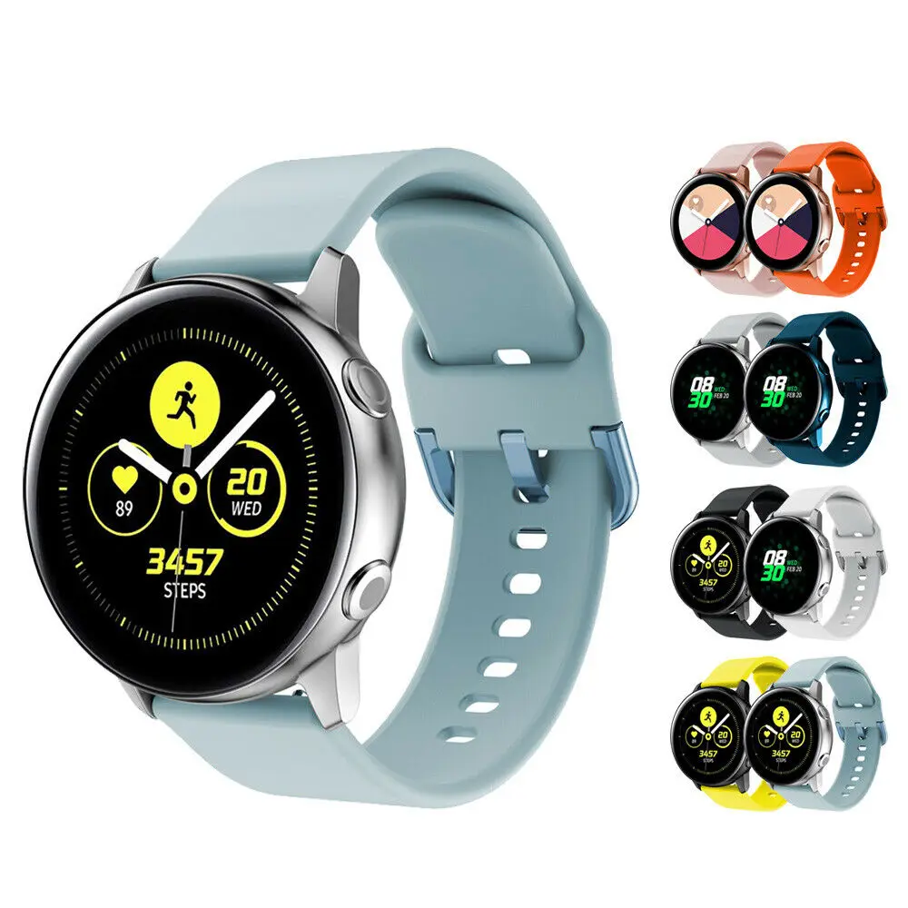For Samsung Galaxy Watch Active Silicone Watch Band Bracelet Strap Wristband
