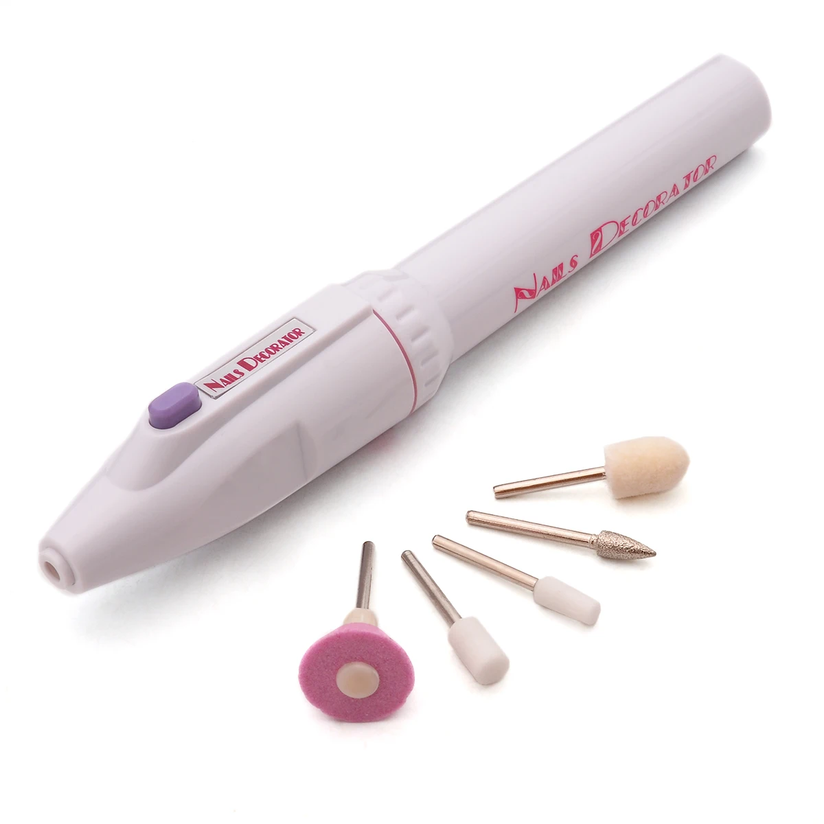 Mayitr Portable Battery Mini Nail Bit Electric Sander Grinding Pen Sanding Machine Nail File Buffer Art Pen Nail Art Tools