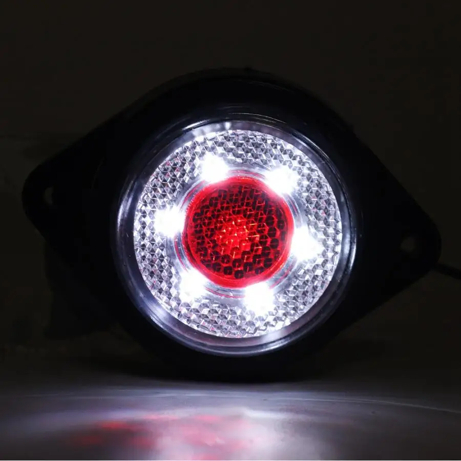 7 светодиодный 12V 24V локоть боковые габаритные светодиодный индикатор светильник лампа сторона отмечены лампы для автомобиля грузовика