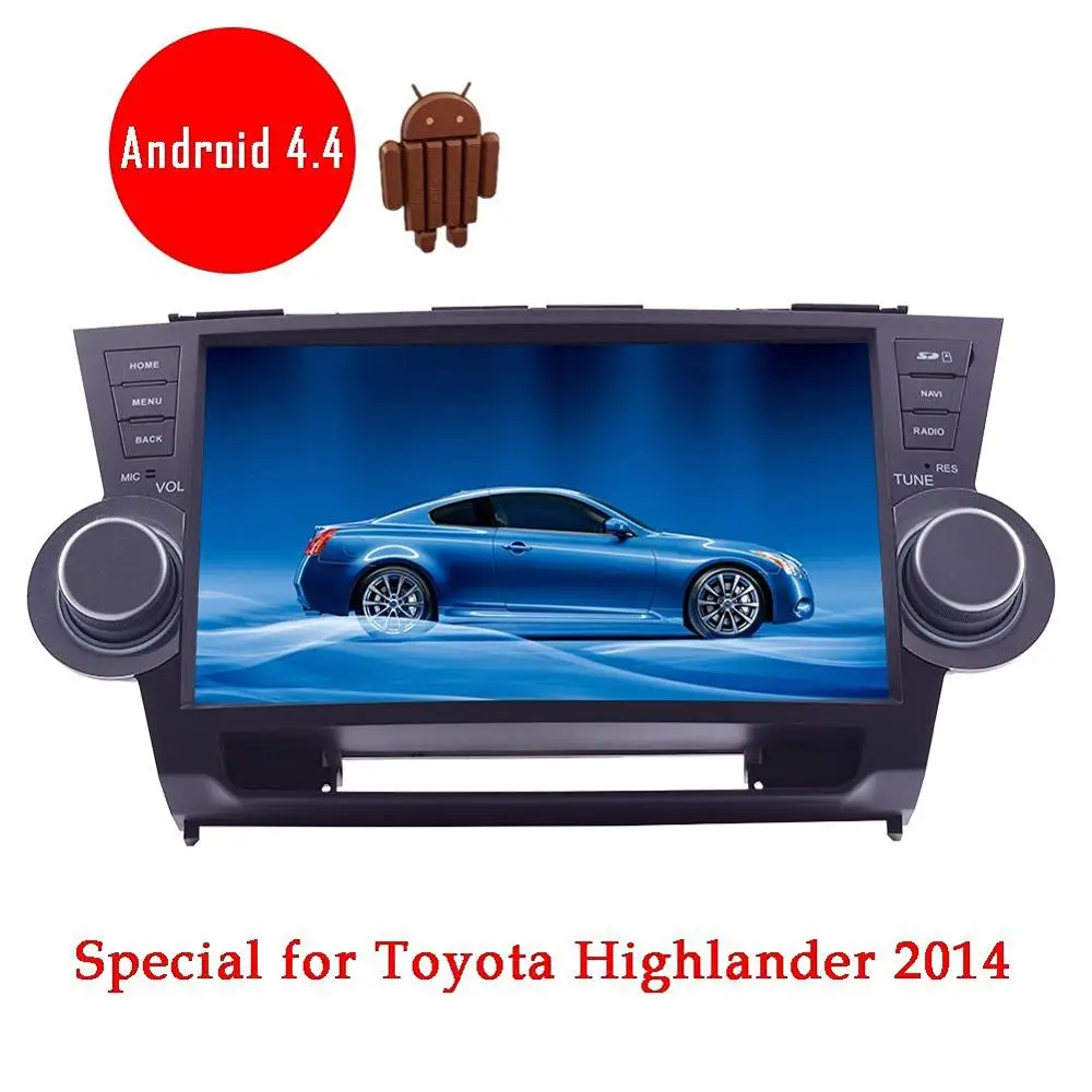 

Android in Dash Car NO DVD GPS Player For Toyota HIGHLANDER 2014 Auto Video radio Audio Unit wifi gps navigator steering wheel