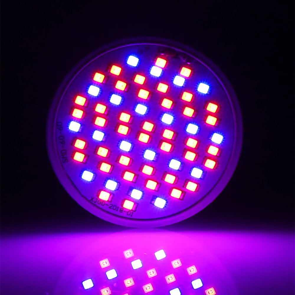 Lâmpada para Flor Lote Crescer Luzes 5 w 10 18 28 E27 Espectro Completo Vegetais Sistema Hidroponia Planta Tenda 4 Pçs - Led 8 4 pçs lote led crescer luzes 5