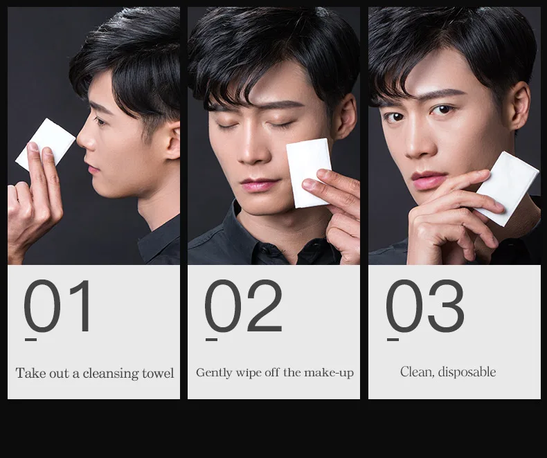 JOYCODES 10 шт. для мужчин средство для снятия макияжа ткань для моющее средство для лица очищающие салфетки для снятия макияжа колодки для ухода за кожей