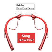 Спортивная bluetooth-гарнитура, наушники для телефона, наушники V5.0, стерео шейные, беспроводные наушники для телефонов samsung, для iPhone, Xiaomi, наушники