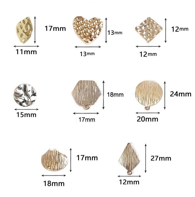 8 стилей 10 шт изготовление сережек аксессуары золотые искаженные овальные формы серьги основа соединители Linker для DIY модные серьги
