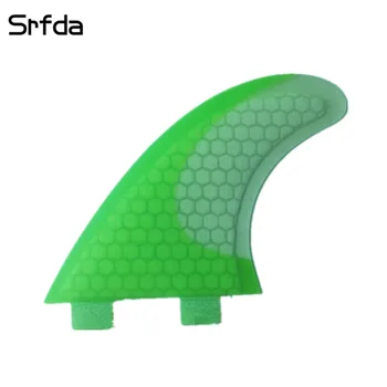 

environmentally friendly materia with fiberglass honey comb materia for FCS box surfboard fins surfing fin (three-set) SIZE M
