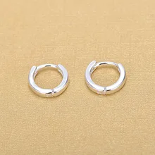 DreamySky 100% prawdziwe czyste srebro kolor koło kolczyki dla kobiet moda biżuteria Brincos Drop Shipping