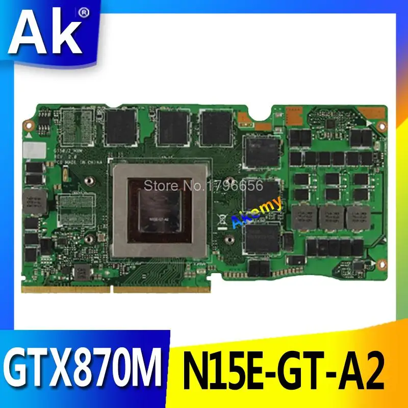 AK G750JS Ver 60NB04M0-VG1020 69N0QWV10C02-01 GTX 870M GTX870M DDR5 3 ГБ VGA Видеокарта для ноутбука Asus G750JS