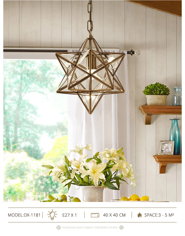 DX Creative Star Led Pendant Lights (5)