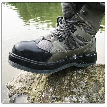 Fly Fishing Waders Upstream Shoes Aqua Sneakers Felt / Rubber Sole Boots Breathable Rock Sport Wading No-slip For Fish Pants