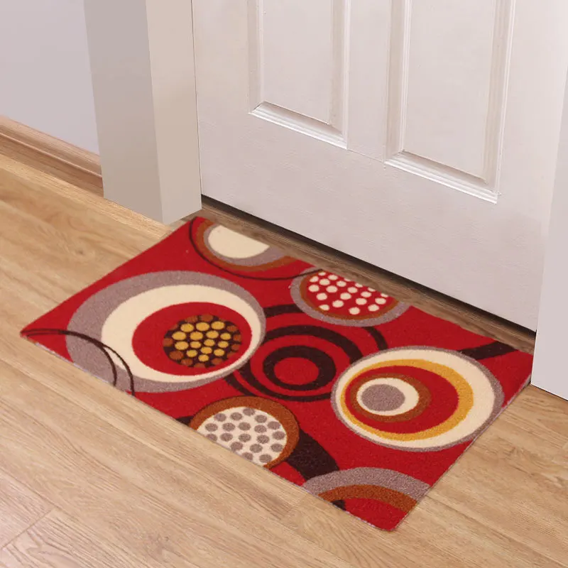 Circle Stone Pattern Welcome Entrance Mats Door Mats Indoor Non-slip Carpets For Bathroom And Toilet Washable Kitchen Floor Mats