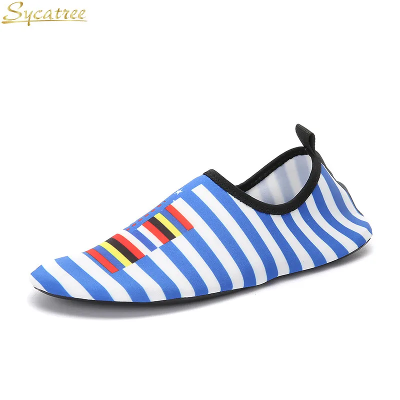 Sycatree للجنسين حذاء مياه للرجال النساء الصنادل الجلد الشاطئ الأحذية ضوء المنبع أحذية الرياضة الغوص الشاطئ تصفح الأحذية