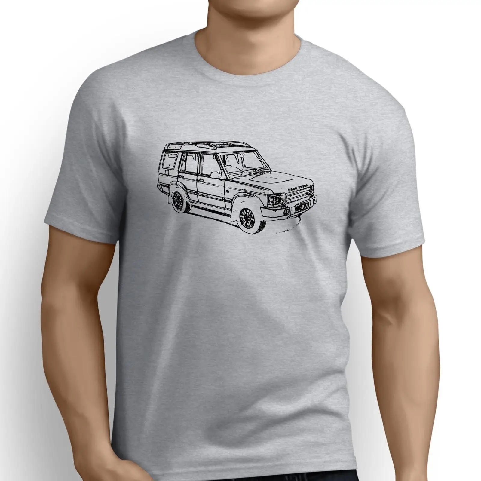 

2019 New Hot Sale Fashion Top Tee 100% Cotton Humor Men Crewneck Tee Shirts Land Rver 2 Inspired Car cartoon T Shirts