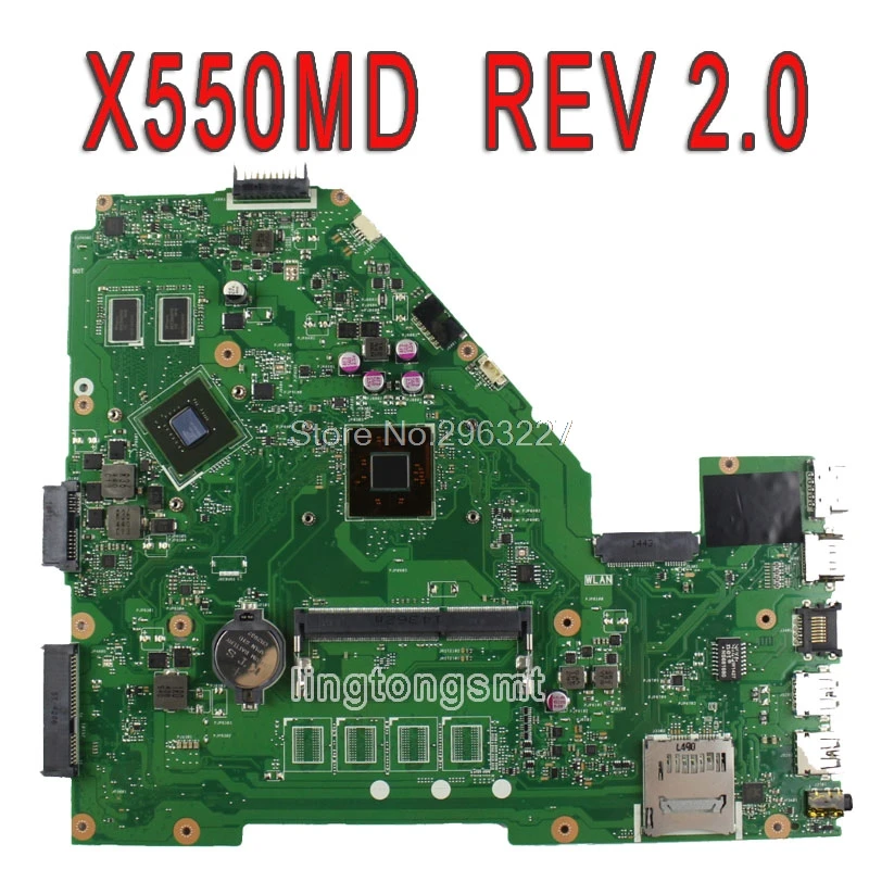 Материнская плата X550MD GT820M/2 ГБ REV2.0 N2840 для For Asus X550MJ X552M материнская ноутбука