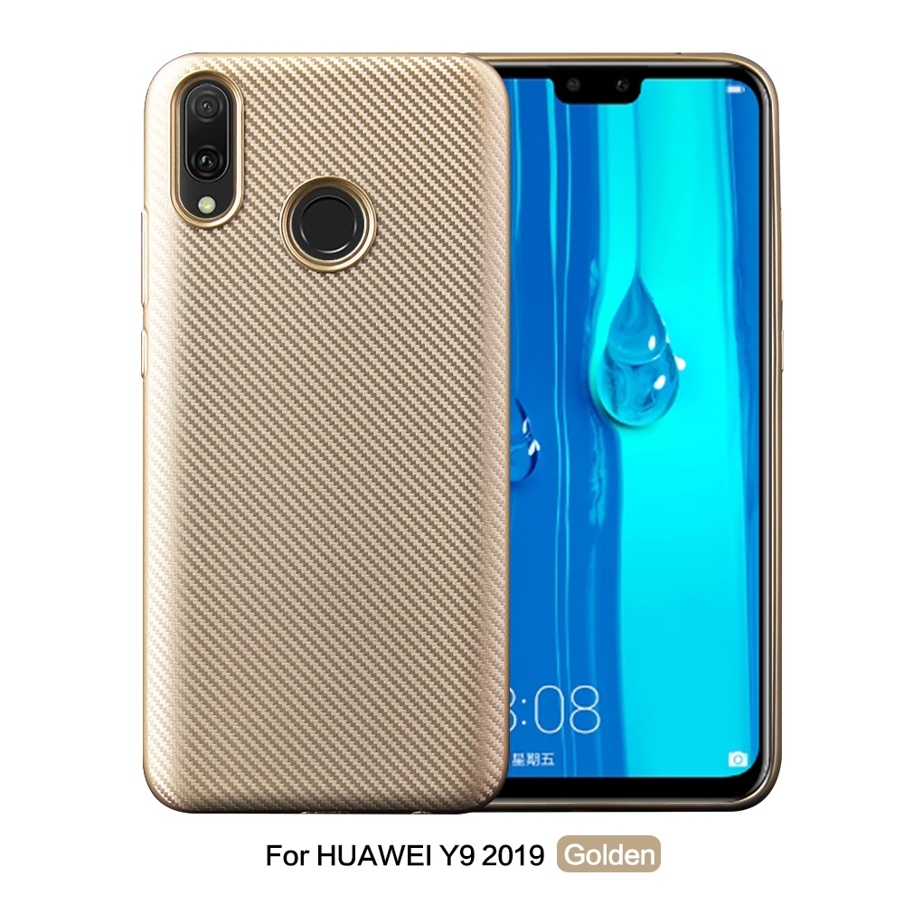Case For Huawei Y9 2019 Coque Carbon Fiber Soft TPU Silicone Case For Huawei Y9 2019 Y 9 Y92019 JKM-LX1 JKM LX1 6.5 Back Cover  (9)