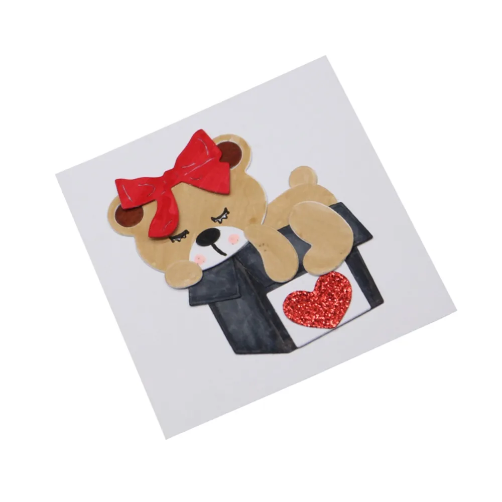 

Lovely bear shapes Metal Cutting Dies for Scrapbooking DIY Album Embossing Folder Paper Card Maker Template Decor Stencils Craft