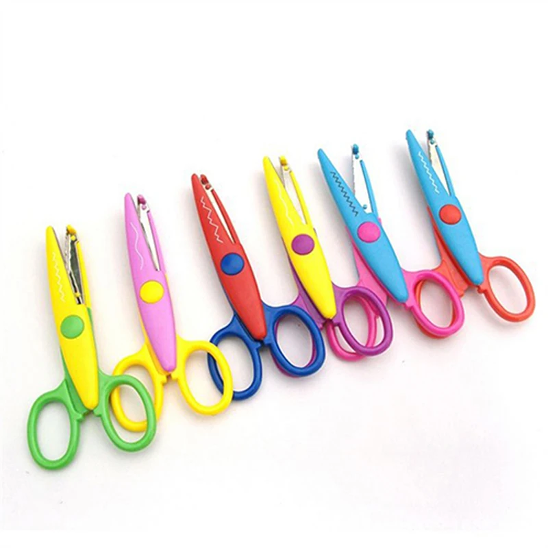 Pulaqi Diy Photo Plastic Student Scissors/paper-cutting Scissors Child  Safety Scissors Prevent Hand Injury Paper Cut Scissors - Tailor's Scissors  - AliExpress