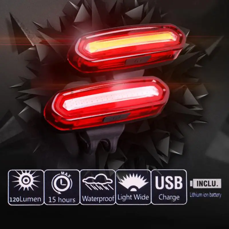 

Bike Led Taillight Bicycle Cycling Rear Light Bycicle Outdoor Cycling Warning Lamp Night Safety Taillight 4 Color