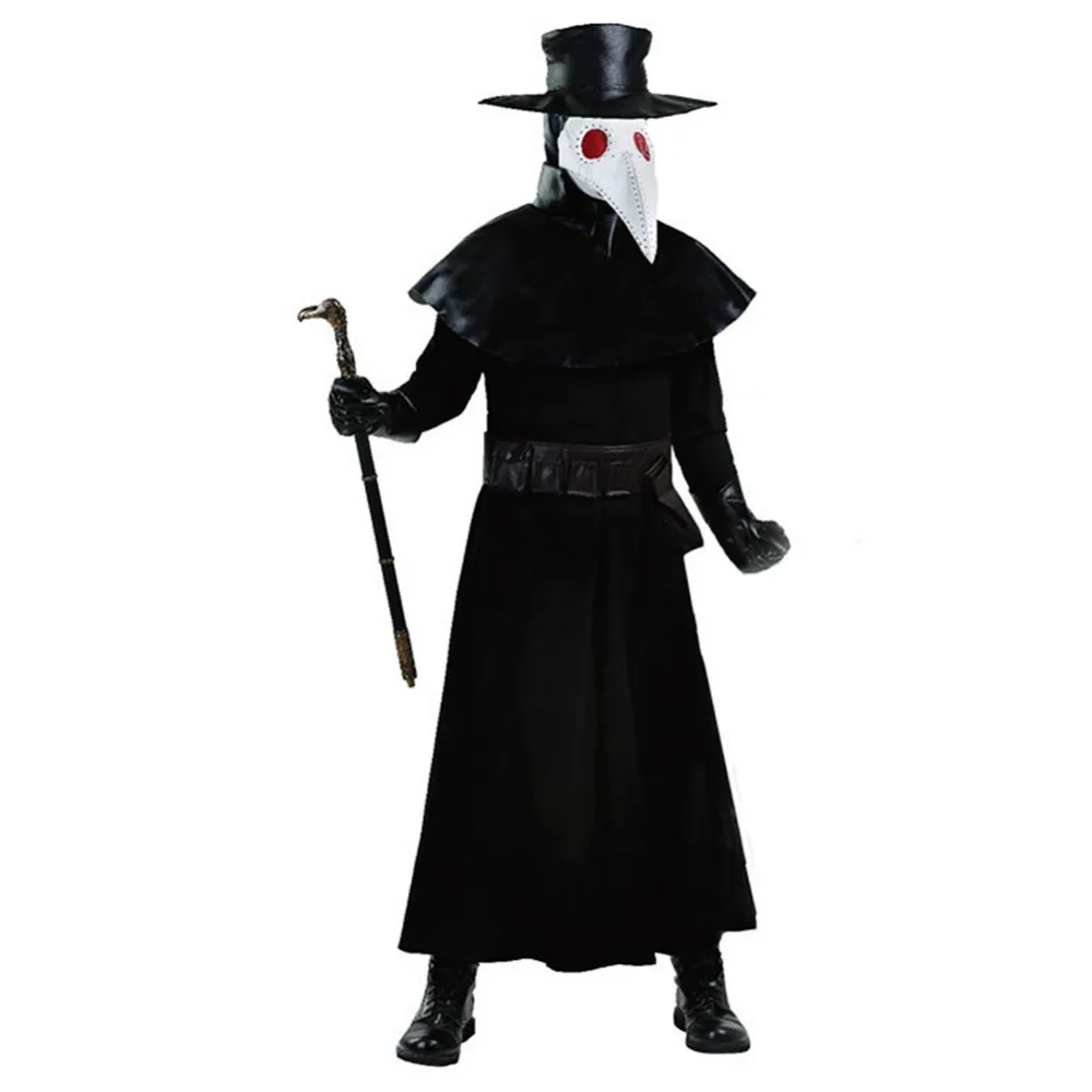

Plague Doctor Cosplay Costume Outfit Halloween Costumes For Adults Men