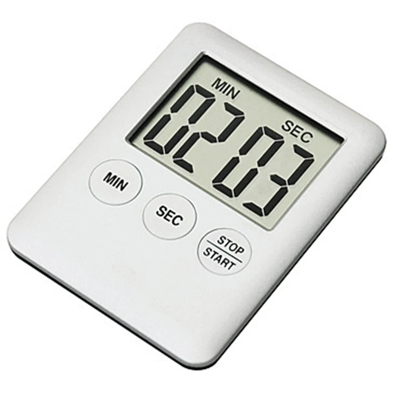 

Kitchen Cooking Timers Magnet Digital Screen Kitchen Timer Square Cooking Timer Count Up Countdown Alarm D