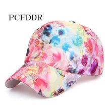 PCFDDR корейская модная бейсболка с принтом с кружевным солнцезащитным кремом и солнцезащитным козырьком Роза утка язычок кепка