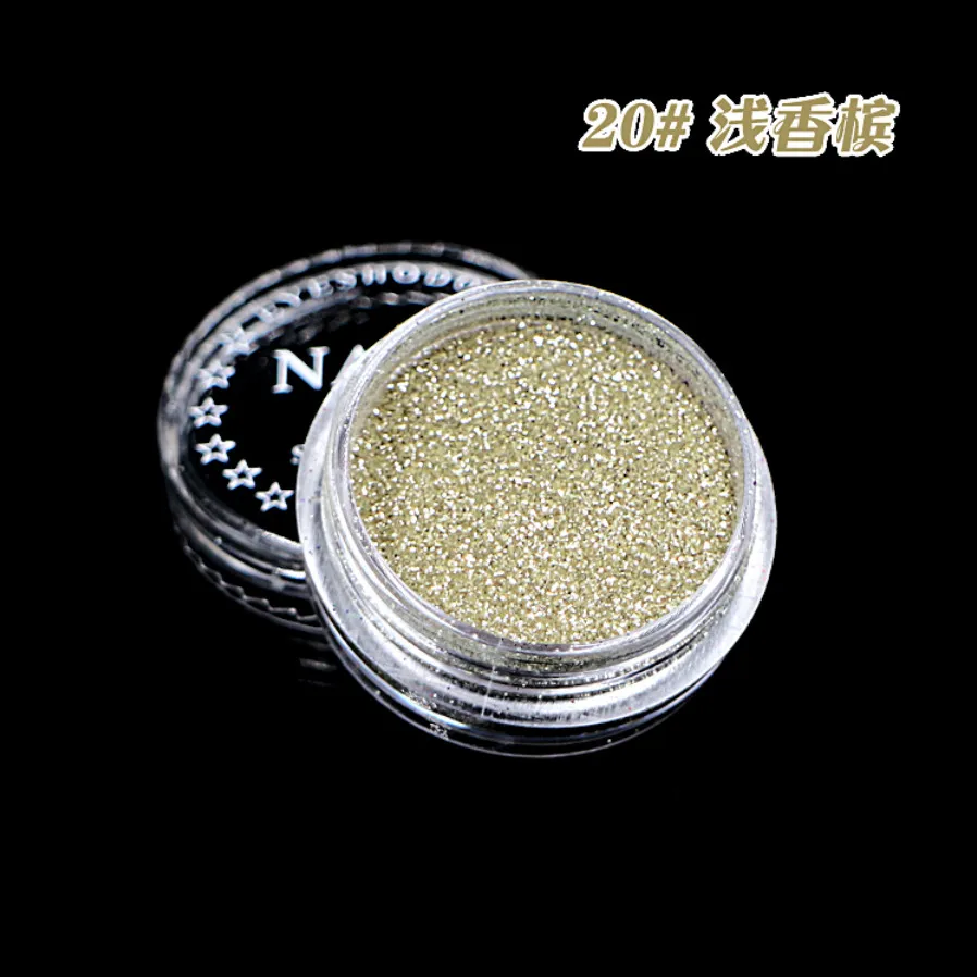 

1Box Light Champagne 23Color Glitter Eyeshadow Powder Pigment Mineral Spangle Smooth Makeup Cosmetic Set Waterproof Long-lasting