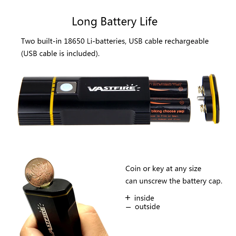 Perfect USB Rechargeable 2X L2 LED Bike Lights 6000 LM Front Bicycle Handlebar Headlight Cycling Torch Camping Flashlight 5