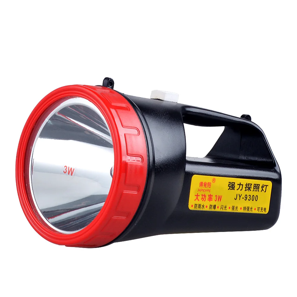 

3W portable searchlight socket type charging LED spotlight outdoor camping adventure hunting handheld searchlight