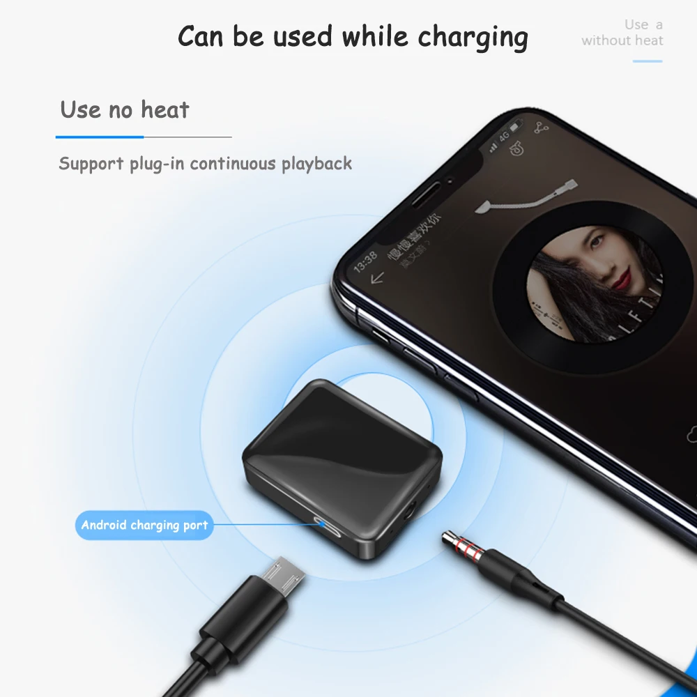 JINSERTA Bluetooth Receiver 4 0 Wireless Adapter for Car TV Headphones Speakers 3 5mm AUX Audio Bluetooth receiver