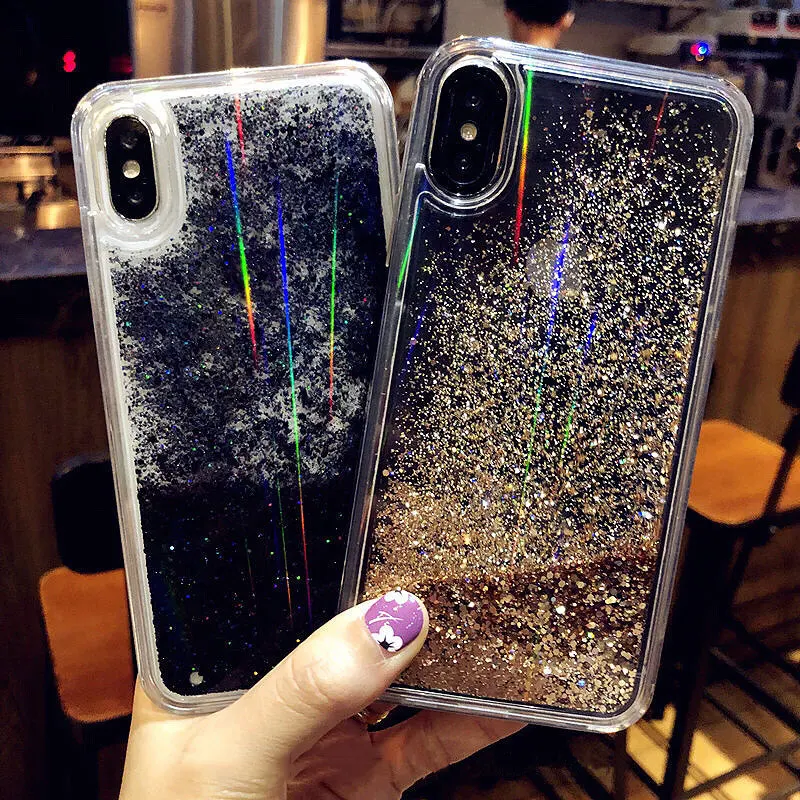 Динамический жидкий зыбучий песок Aurora Capinha для iPhone 11 Pro MAX твердый пластиковый