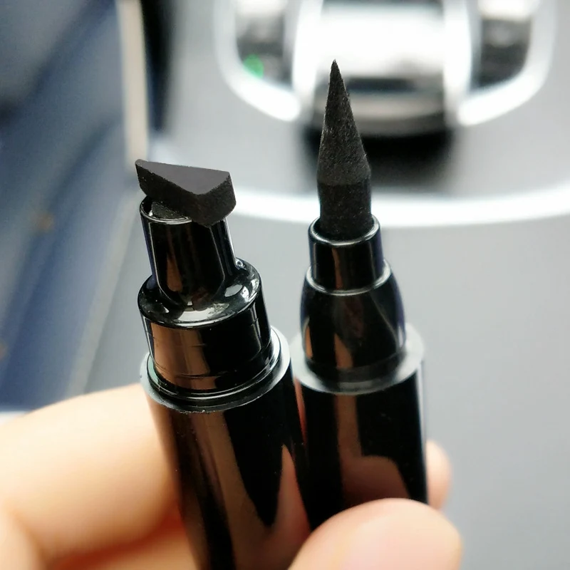 Бренд Cmaadu жидкий карандаш для глаз макияж водонепроницаемый черный двухсторонний штамп подводка для глаз со штампом карандаш кошка кисточки для теней